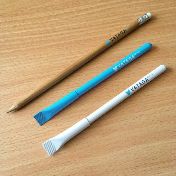 Еко-ручки та олівці з логотипом фірми