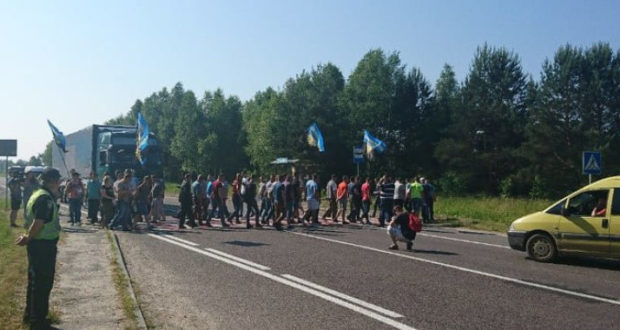 Протест шахтарів на Львівщині