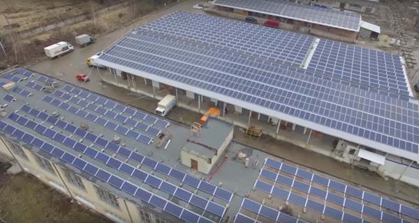 Сонячна електростанція на дахах у Бориславі, Львівська область
