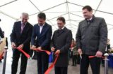 Церемонія перерізання стрічки на урочистому відкритті Гірського газового родовища на Львівщині